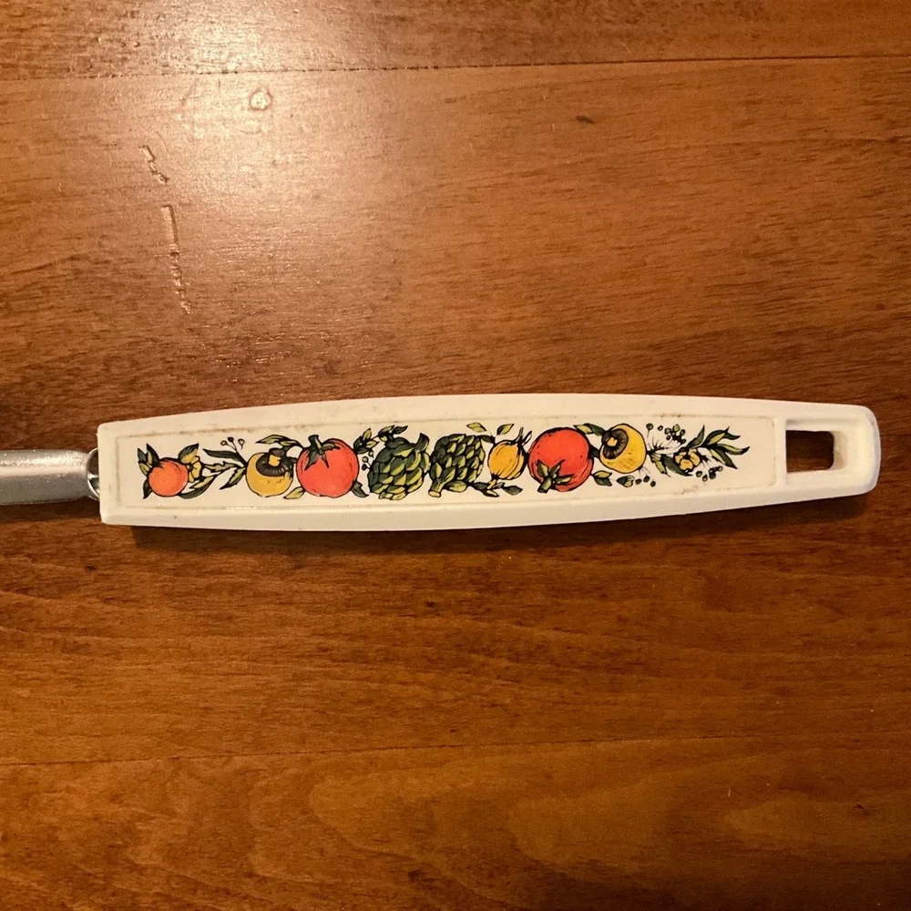 Vintage‎ Ekco Slotted Spoon Kitchen Spice of Life Handle Utensil Chromium Plated